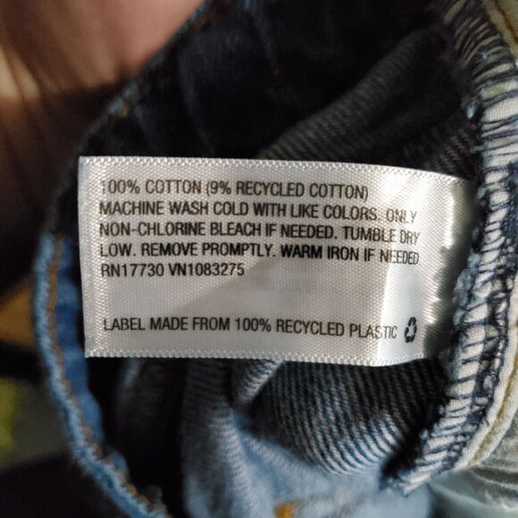 Universal Thread Jeans Womens 20W Blue Relaxed Wide Leg Denim Cotton Blend - Picture 4 of 12